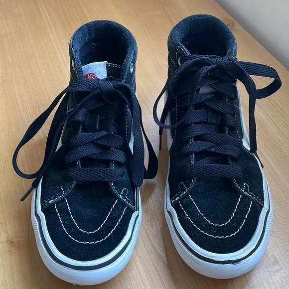 Vans Off The Wall High Top Black Suede Skateboard Shoes 500714 - Picture 13 of 14